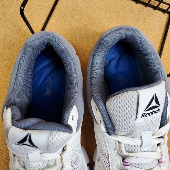 Reebok Nano 7 Sneakers Gray white purple Womans Size 8.5 - Picture 2 of 10